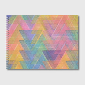 Альбом для рисования с принтом Geometric abstraction в Новосибирске, 100% бумага
 | матовая бумага, плотность 200 мг. | абстрактный | абстракция | геометрический рисунок | геометрия | зеленая | зеленый | корея | краски | кружево | неон | оранжевая | оранжевый | рисунок | текстура | треугольник | треугольники | узор
