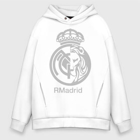 Мужское худи Oversize хлопок с принтом Real Madrid FC в Новосибирске, френч-терри — 70% хлопок, 30% полиэстер. Мягкий теплый начес внутри —100% хлопок | боковые карманы, эластичные манжеты и нижняя кромка, капюшон на магнитной кнопке | barcelona | club | creamy | fc | soccer | spanish | whites | барселона | белые | испанский | клуб | сливочные | фк | футбол | футбольный