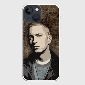 Чехол для iPhone 13 mini с принтом EMINM в Новосибирске,  |  | eminem | eminm | marshall bruce mathers iii | slim shady | маршалл брюс мэтерс iii | рэпер | слим шейди | эминем