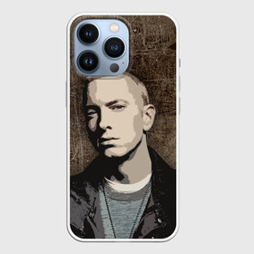 Чехол для iPhone 13 Pro с принтом EMINM в Новосибирске,  |  | Тематика изображения на принте: eminem | eminm | marshall bruce mathers iii | slim shady | маршалл брюс мэтерс iii | рэпер | слим шейди | эминем