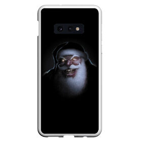 Чехол для Samsung S10E с принтом Very bad Santa в Новосибирске, Силикон | Область печати: задняя сторона чехла, без боковых панелей | beard | jaw | moustache | new year | saliva | santa claus | teeth | борода | дед мороз | зубы | новый год | пасть | санта клаус | слюна | усы