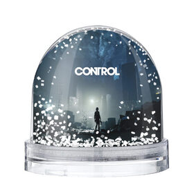 Снежный шар с принтом Control / Контрол в Новосибирске, Пластик | Изображение внутри шара печатается на глянцевой фотобумаге с двух сторон | control | game | remedy | игры | контрол | ремеди