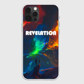 Чехол для iPhone 12 Pro Max с принтом REVELATION в Новосибирске, Силикон |  | апокалипсис | брызги красок | извержение вулкана | контраст | лава | неоновый краски | ночное небо | разные краски | эпичная иллюстрация