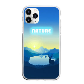 Чехол для iPhone 11 Pro Max матовый с принтом NATURE в Новосибирске, Силикон |  | горы | закат | лес | ночное небо | озеро в лесу | олень в лесу | природа | солнце