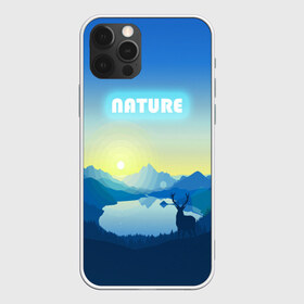 Чехол для iPhone 12 Pro Max с принтом NATURE в Новосибирске, Силикон |  | горы | закат | лес | ночное небо | озеро в лесу | олень в лесу | природа | солнце
