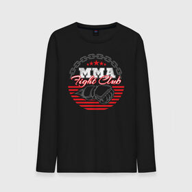 Мужской лонгслив хлопок с принтом MMA в Новосибирске, 100% хлопок |  | arts | fights | martial | mixed | mma | no rules | sports | wrestling | без правил | боевые | бои | борьба | единоборства | искусства | смешанные | спорт