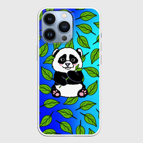 Чехол для iPhone 13 Pro с принтом Панда в Новосибирске,  |  | Тематика изображения на принте: baby | bear | kawaii | teddy | бамбук | ветки | животные | игрушка | каваи | китай | коала | листья | малыш | медведь | медвежата | медвежонок | мультяшный | панда | пандочка | плюшевый | подарок | природа | пушистый