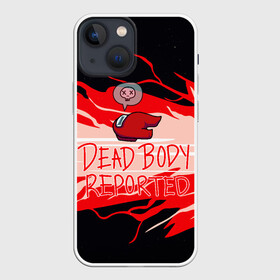 Чехол для iPhone 13 mini с принтом Among Us в Новосибирске,  |  | among us | among us game | among us mem | among us space | among us игра | amongus | dead body | dead body reported | game | impostors | жмурик | игра | игроку | мем | одни из нас | среди нас | эмонг ас | эмонг ас мем