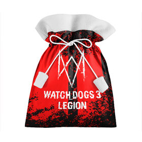 Подарочный 3D мешок с принтом Watch Dogs: Legion. в Новосибирске, 100% полиэстер | Размер: 29*39 см | Тематика изображения на принте: esport | games | watch dogs: legion | боевик | вотч догс легион | игроки | игролюбители | игроманы | игры | киберспорт | сторожевые псы | эйден пирс