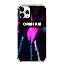 Чехол для iPhone 11 Pro матовый с принтом CAMELLIA в Новосибирске, Силикон |  | Тематика изображения на принте: абстракция | геометрия | неоновый огонь | неоновый полосы | неоновый свет