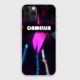 Чехол для iPhone 12 Pro Max с принтом CAMELLIA в Новосибирске, Силикон |  | абстракция | геометрия | неоновый огонь | неоновый полосы | неоновый свет