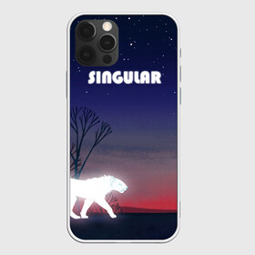 Чехол для iPhone 12 Pro Max с принтом SINGULAR в Новосибирске, Силикон |  | Тематика изображения на принте: алый закат | звездное небо | неоновый тигр | ночное небо | тигр на закате