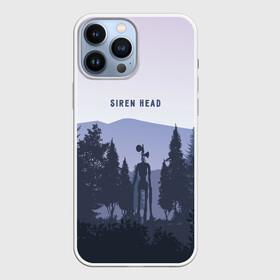 Чехол для iPhone 13 Pro Max с принтом Siren Head в Новосибирске,  |  | Тематика изображения на принте: siren head | игра | лес | монстр | персонаж | сирена | сиреноголовый | чудовище