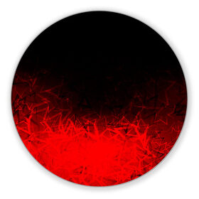 Коврик для мышки круглый с принтом КРАСНО-ЧЕРНЫЙ ГРАДИЕНТ в Новосибирске, резина и полиэстер | круглая форма, изображение наносится на всю лицевую часть | black | blood | fire | red | stars | градиент | звезды | красный | кровь | огонь | текстуры | узор | черный