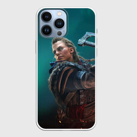 Чехол для iPhone 13 Pro Max с принтом ASSASSINS CREED VALHALLA в Новосибирске,  |  | Тематика изображения на принте: eivor | valhalla | vikings | ассасин крид вальгала | ассасин крид вальхалла | ассассин крид | вальгалла | вальхалла | викинг | викинги | северное сияние | эйвор