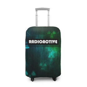 Чехол для чемодана 3D с принтом RADIOACTIVE в Новосибирске, 86% полиэфир, 14% спандекс | двустороннее нанесение принта, прорези для ручек и колес | значок радиации | металл текстура | метро | радиация | сталкер