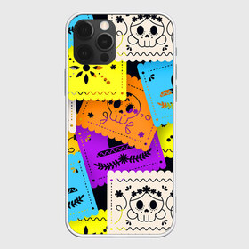 Чехол для iPhone 12 Pro Max с принтом Color pattern в Новосибирске, Силикон |  | flower | hat | hipster | skull | узор | хипстер | цветок | череп | шляпа