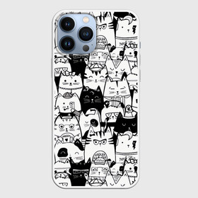 Чехол для iPhone 13 Pro Max с принтом Котики в Новосибирске,  |  | 2020 | 2021 | cat | армия | кавай | кавайные | киска | киски | кот | котенок | котики | коты | коты мемы | котята | кошечка | кошка | кошки и коты | мем | мемы | новый год | с котами | с котиками | с кошками