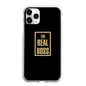 Чехол для iPhone 11 Pro Max матовый с принтом The Real Boss в Новосибирске, Силикон |  | 