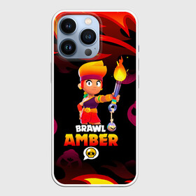 Чехол для iPhone 13 Pro с принтом BRAWL STARS AMBER. в Новосибирске,  |  | 8 bit | amber | brawl stars | colette | crow | gale | leon | max | mecha | mecha crow | mr.p | sally leon | shark | tara | virus 8 bit | werewolf leon | акула | амбер | берли | бравл старс | ворон | коллет | макс | оборотень