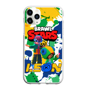 Чехол для iPhone 11 Pro Max матовый с принтом BRAWL STARS LEON. в Новосибирске, Силикон |  | Тематика изображения на принте: 8 bit | brawl stars | colette | crow | gale | leon | max | mecha | mecha crow | mr.p | sally leon | shark | tara | virus 8 bit | werewolf leon | акула | берли | бравл старс | ворон | коллет | макс | оборотень