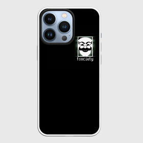 Чехол для iPhone 13 Pro с принтом MP.ROBOT в Новосибирске,  |  | Тематика изображения на принте: mr.robot | мистер робот | сериал | элиот