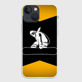 Чехол для iPhone 13 mini с принтом Сноубордист в Новосибирске,  |  | Тематика изображения на принте: snowboard | snowboarding | горные лыжи | прыжок | сноуборд | сноубординг | сноубордист | экстрим