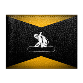 Обложка для студенческого билета с принтом Сноубордист в Новосибирске, натуральная кожа | Размер: 11*8 см; Печать на всей внешней стороне | Тематика изображения на принте: snowboard | snowboarding | горные лыжи | прыжок | сноуборд | сноубординг | сноубордист | экстрим