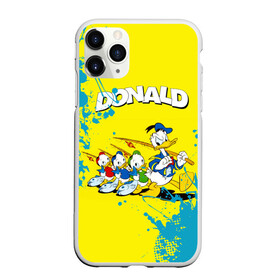 Чехол для iPhone 11 Pro матовый с принтом Donald duck(Рыбалка) в Новосибирске, Силикон |  | donald duck | walt disney | герой | мультфильмов | рыбалка | селезень | студии