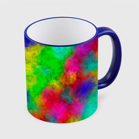 Кружка с принтом Multicolored в Новосибирске, керамика | ёмкость 330 мл | abstract | colorful | holi | neon | pattern | rainbow | texture | абстракция | граффити | дым | искусство | кислота | кислотный | краска | красочный | микс | неоновый | облака | радуга | радужный | текстура | туман | узор | холи