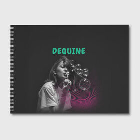 Альбом для рисования с принтом Dequine в Новосибирске, 100% бумага
 | матовая бумага, плотность 200 мг. | dequine | vishnya | вишня | данеля садыкова | деквин | декуин | дэквин