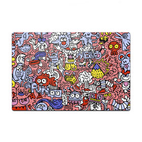 Пазл магнитный 126 элементов с принтом Tosh в Новосибирске, полимерный материал с магнитным слоем | 126 деталей, размер изделия —  180*270 мм | Тематика изображения на принте: color | hipster | pattern | pop art | tosh | ерунда | поп арт | узор | хипстер | цвет
