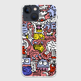 Чехол для iPhone 13 mini с принтом Tosh в Новосибирске,  |  | color | hipster | pattern | pop art | tosh | ерунда | поп арт | узор | хипстер | цвет