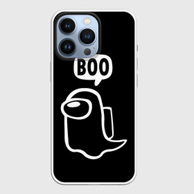 Чехол для iPhone 13 Pro с принтом BOO (Among Us) в Новосибирске,  |  | among | among us | boo | crewmate | game | ghost | impistor | space | us | vote | бу | буу | выживший | игра | космос | невиновный | предатель | приведение | призрак | самозванец