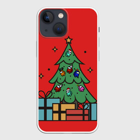 Чехол для iPhone 13 mini с принтом Among Us в Новосибирске,  |  | 2021 | 21 | 2k21 | among | among us | christmas | crewmate | game | impistor | new | santa | snow | space | us | vote | year | выживший | год | дед | игра | клаус | космос | мороз | невиновный | новый | предатель | рождество | самозванец | сант