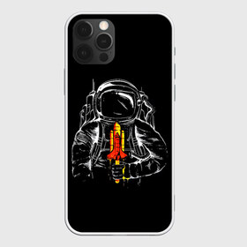 Чехол для iPhone 12 Pro Max с принтом Космонавт в Новосибирске, Силикон |  | art | astronaut | cosmonaut | man | rocket | shuttle | space | арт | астронавт | космонавт | космос | ракета | человек | шаттл