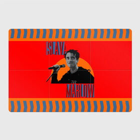 Магнитный плакат 3Х2 с принтом SLAVA MARLOW в Новосибирске, Полимерный материал с магнитным слоем | 6 деталей размером 9*9 см | slava marlow | артемготлиб | моргенштерн | рэп