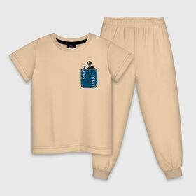 Детская пижама хлопок с принтом SLAVA MARLOW в Новосибирске, 100% хлопок |  брюки и футболка прямого кроя, без карманов, на брюках мягкая резинка на поясе и по низу штанин
 | slava marlow | артемготлиб | моргенштерн | рэп