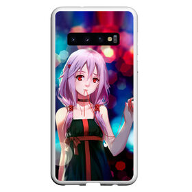 Чехол для Samsung Galaxy S10 с принтом Inori Yuzuriha в Новосибирске, Силикон | Область печати: задняя сторона чехла, без боковых панелей | Тематика изображения на принте: egoist | блики | боке | глаза | грешник | инори | корона грешника | красные глаза | милашка | милая | розовые волосы | удзуриха | эгоист | юдзуриха