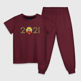 Детская пижама хлопок с принтом 2021 Pastafarian в Новосибирске, 100% хлопок |  брюки и футболка прямого кроя, без карманов, на брюках мягкая резинка на поясе и по низу штанин
 | Тематика изображения на принте: 