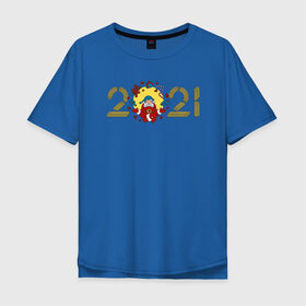 Мужская футболка хлопок Oversize с принтом 2021 Pastafarian в Новосибирске, 100% хлопок | свободный крой, круглый ворот, “спинка” длиннее передней части | Тематика изображения на принте: 