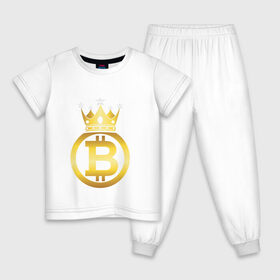 Детская пижама хлопок с принтом Биткоин (bitcoin) в Новосибирске, 100% хлопок |  брюки и футболка прямого кроя, без карманов, на брюках мягкая резинка на поясе и по низу штанин
 | bitcoin | bitcoin news | bitcoin news today | bitcoin price | bitcoin price prediction | bitcoin trading | btc | btc news | btc price | btc today | crypto | crypto news | cryptocurrency