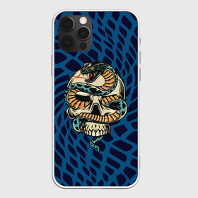 Чехол для iPhone 12 Pro Max с принтом Snake&Skull в Новосибирске, Силикон |  | fangs | jaw | orbits | skull | snake | sting | teeth | глазницы | жало | змея | зубы | клыки | пасть | череп