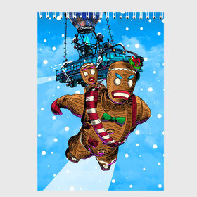 Скетчбук с принтом Пряничный человек в Новосибирске, 100% бумага
 | 48 листов, плотность листов — 100 г/м2, плотность картонной обложки — 250 г/м2. Листы скреплены сверху удобной пружинной спиралью | 2020 | 2021 | christmas | cookie | dabb | epic games | fortnite | gingerbread man | new year | santa clause | skin | year | год | даб | дэб | игры | новогодний | новый год | печенье | пряник | пряничный человечек | рождество | санта клаус | скин | фортнай