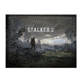 Обложка для студенческого билета с принтом STALKER 2 в Новосибирске, натуральная кожа | Размер: 11*8 см; Печать на всей внешней стороне | 2021 | gsm | s.t.a.l.k.e.r | s.t.a.l.k.e.r.2 | stalker | stalker 2 | stalker2 | сталкер | сталкер 2 | сталкер2 | чернобыль