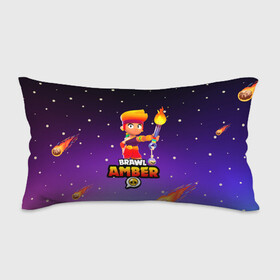 Подушка 3D антистресс с принтом BRAWL STARS AMBER. в Новосибирске, наволочка — 100% полиэстер, наполнитель — вспененный полистирол | состоит из подушки и наволочки на молнии | Тематика изображения на принте: 8 bit | amber | brawl stars | colette | crow | gale | leon | max | mecha | mecha crow | mr.p | sally leon | shark | tara | virus 8 bit | werewolf leon | акула | амбер | берли | бравл старс | ворон | коллет | макс | оборотень