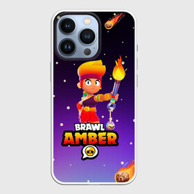 Чехол для iPhone 13 Pro с принтом BRAWL STARS AMBER. в Новосибирске,  |  | 8 bit | amber | brawl stars | colette | crow | gale | leon | max | mecha | mecha crow | mr.p | sally leon | shark | tara | virus 8 bit | werewolf leon | акула | амбер | берли | бравл старс | ворон | коллет | макс | оборотень