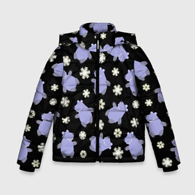 Зимняя куртка для мальчиков 3D с принтом Белые медведи в Новосибирске, ткань верха — 100% полиэстер; подклад — 100% полиэстер, утеплитель — 100% полиэстер | длина ниже бедра, удлиненная спинка, воротник стойка и отстегивающийся капюшон. Есть боковые карманы с листочкой на кнопках, утяжки по низу изделия и внутренний карман на молнии. 

Предусмотрены светоотражающий принт на спинке, радужный светоотражающий элемент на пуллере молнии и на резинке для утяжки | белый медведь | белый мишка | елка | зима | лед | медведи | новый год | полярный медведь | праздник | рождество | север | снег
