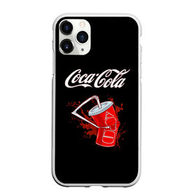 Чехол для iPhone 11 Pro Max матовый с принтом Coca Cola в Новосибирске, Силикон |  | Тематика изображения на принте: coca cola | газировка | кола | лето | лимонад | свежесть | стакан