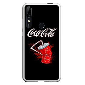 Чехол для Honor P Smart Z с принтом Coca Cola в Новосибирске, Силикон | Область печати: задняя сторона чехла, без боковых панелей | coca cola | газировка | кола | лето | лимонад | свежесть | стакан